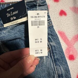 Abercrombie and Fitch 90s baggy mom jean NWT size 8